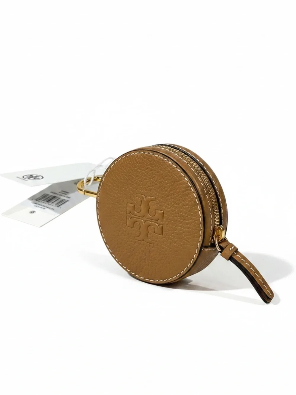 Tory Burch Thea Coin Pouch Tiramisu Brown Leather Wallet Quiet Luxury NWT